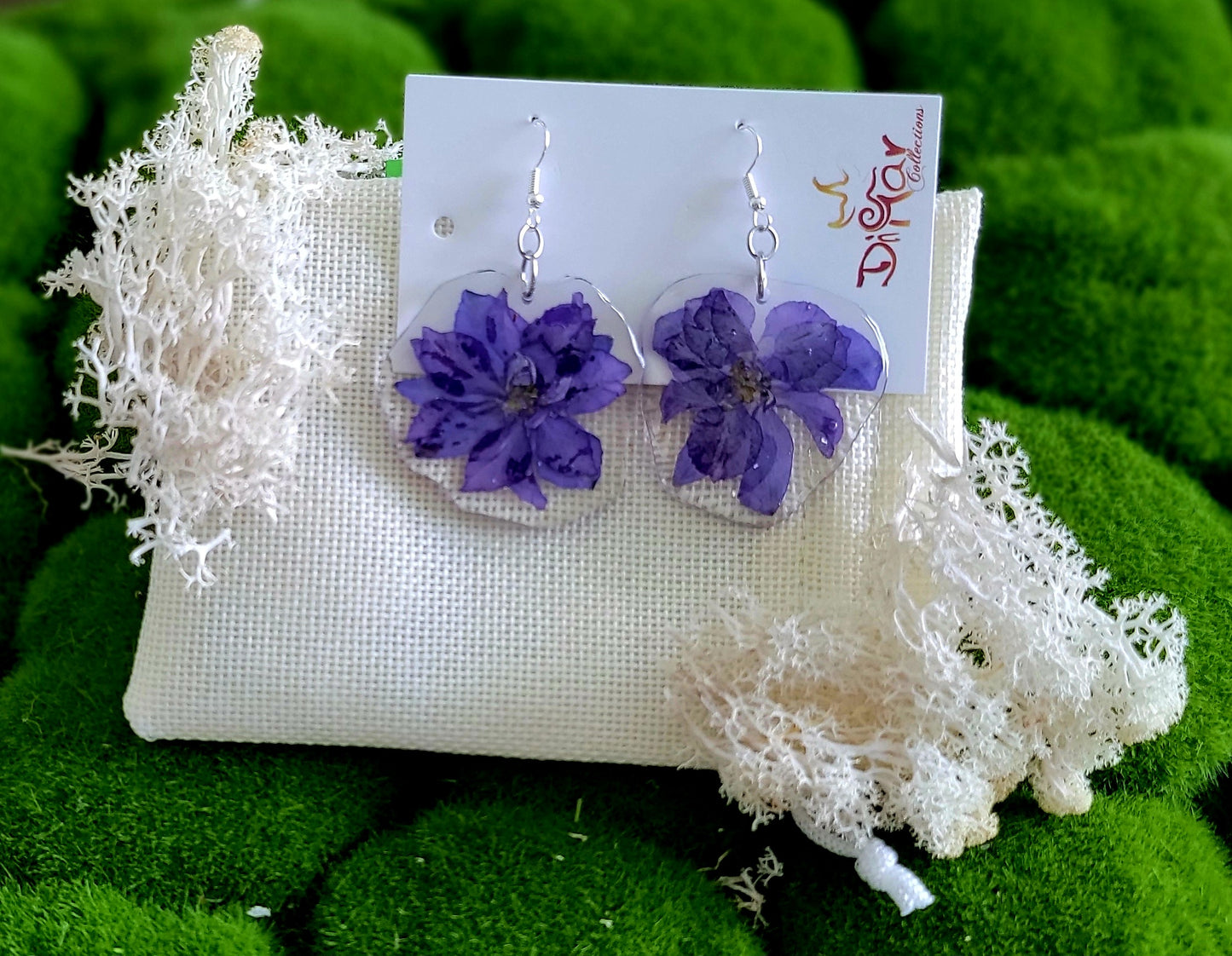 Twin Larkspur Earrings