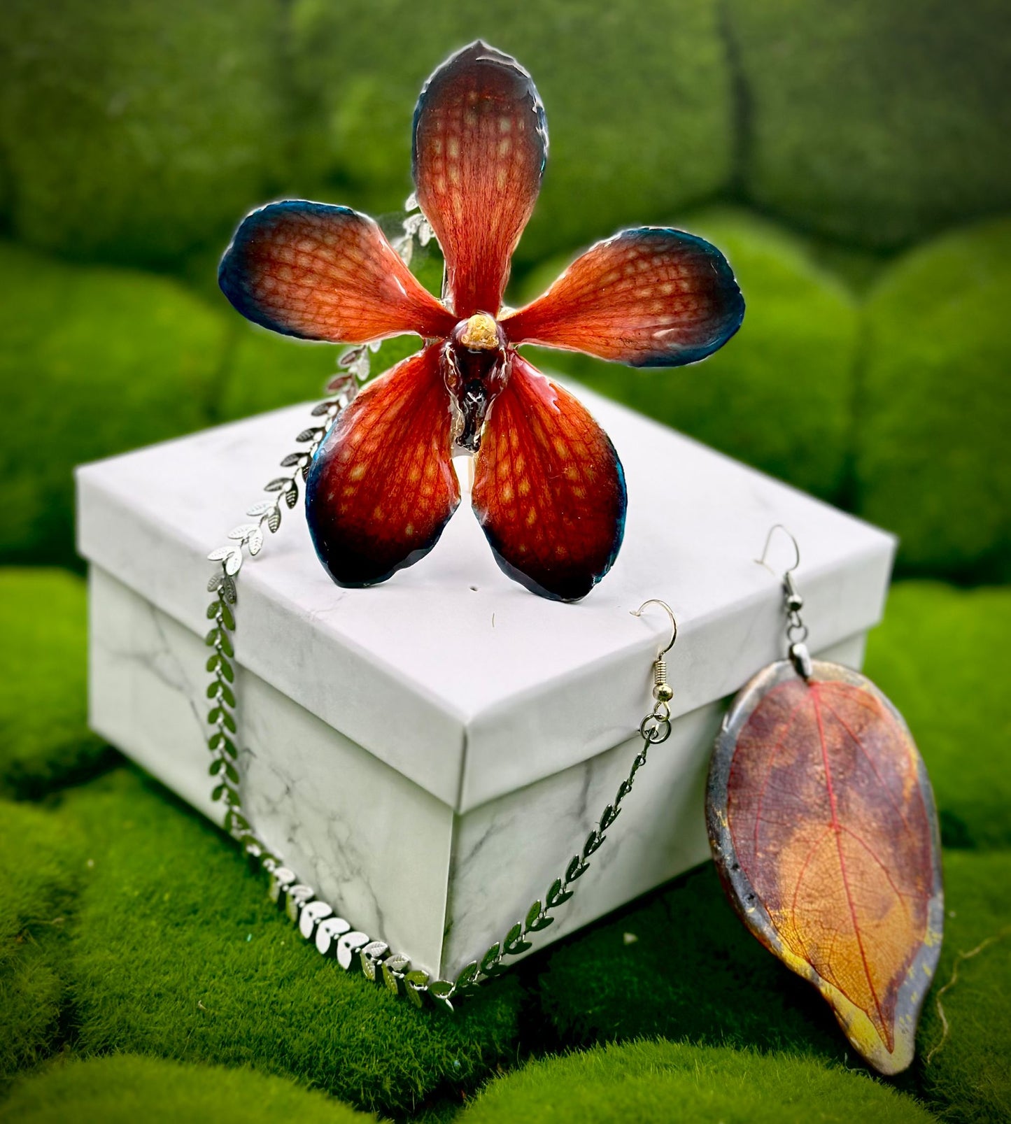 blue & orange MOKARA ORCHID